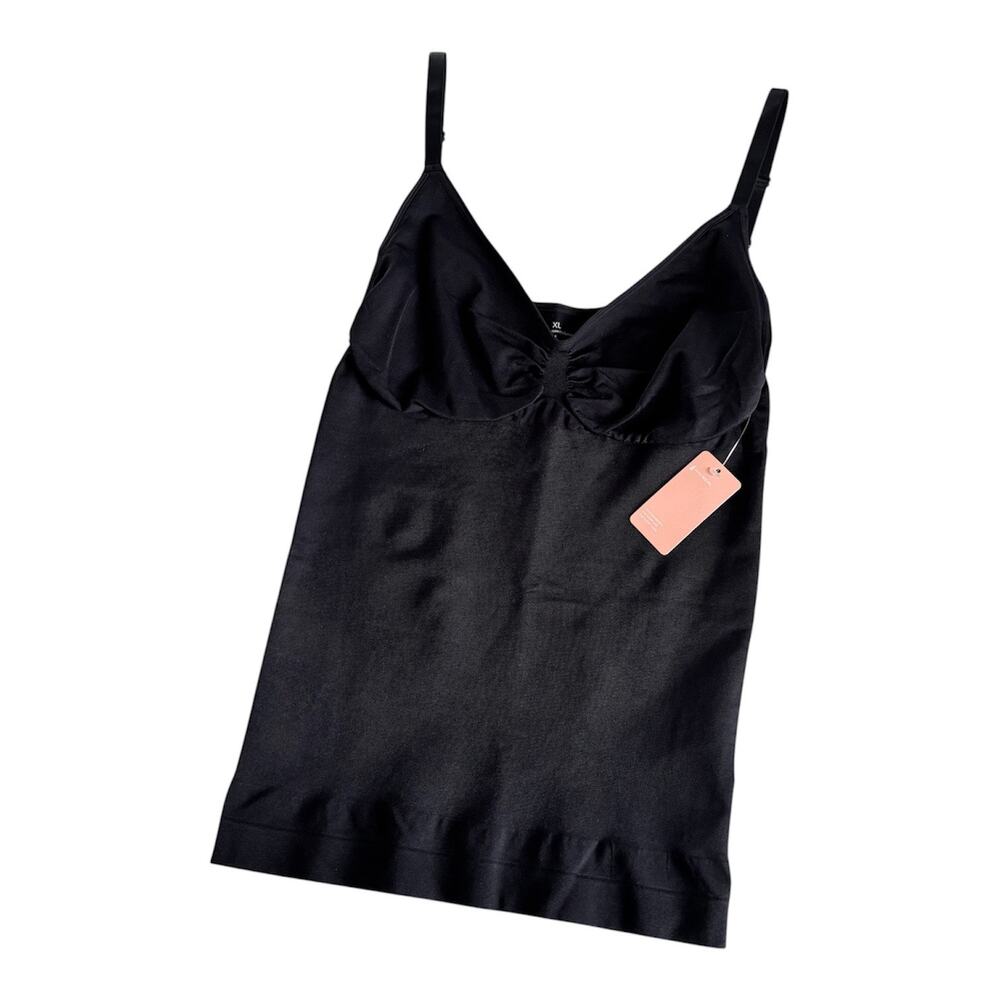 Feelingirl Black Shapewear Camisole Tank Top Women’s XL Stretch Casual Layering